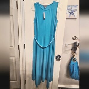 The limited Sleeveless turquoise blue dress bluebird size small